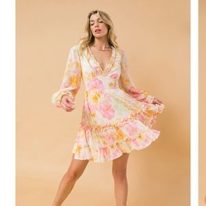 NWT FLYING TOMATO - LIVING MY BEST STYLE WOVEN MINI DRESS